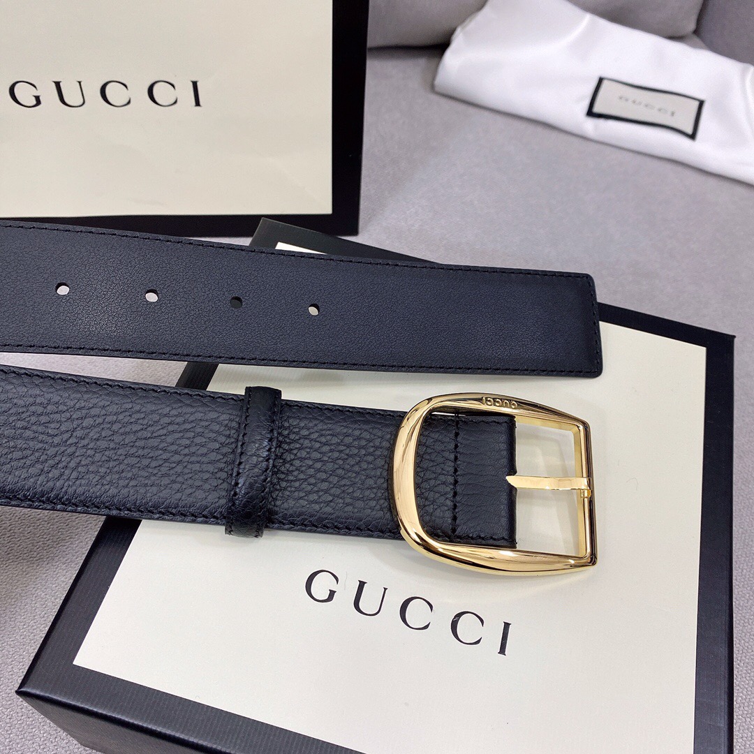 1:1 Replica Gucci Belt With Rectangular Buckle Black For Women, Women Belt - Image 4