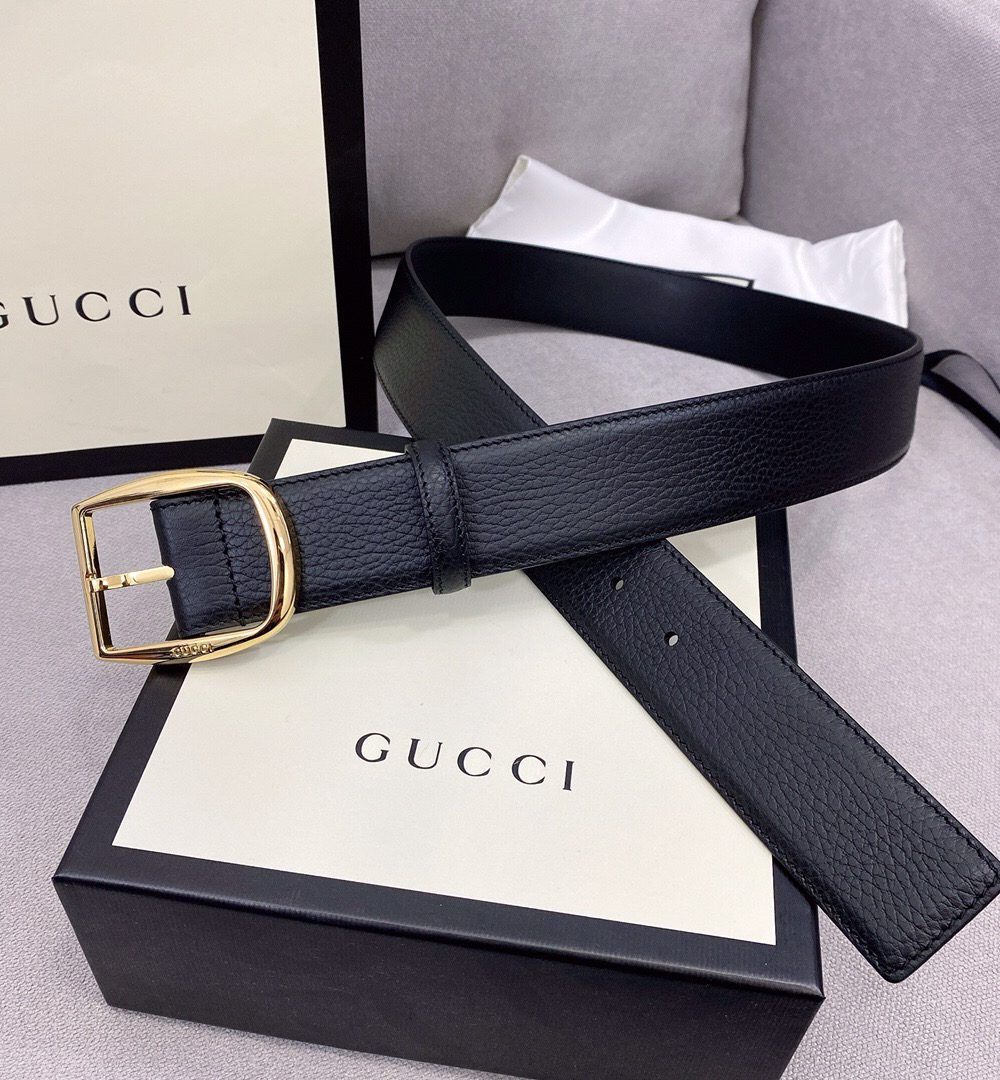 1:1 Replica Gucci Belt With Rectangular Buckle Black For Women, Women Belt