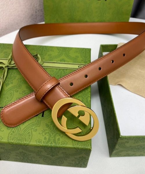 1:1 Replica Gucci Blondie Belt Brown, GG Women Belt 690557 US10G 8351
