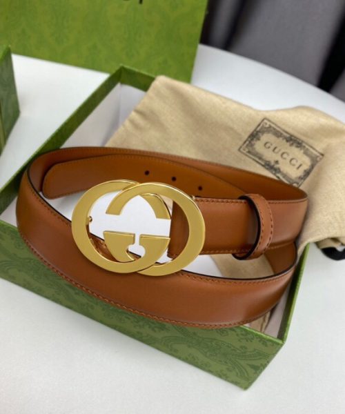 1:1 Replica Gucci Blondie Belt Brown, GG Women Belt 690557 US10G 8351