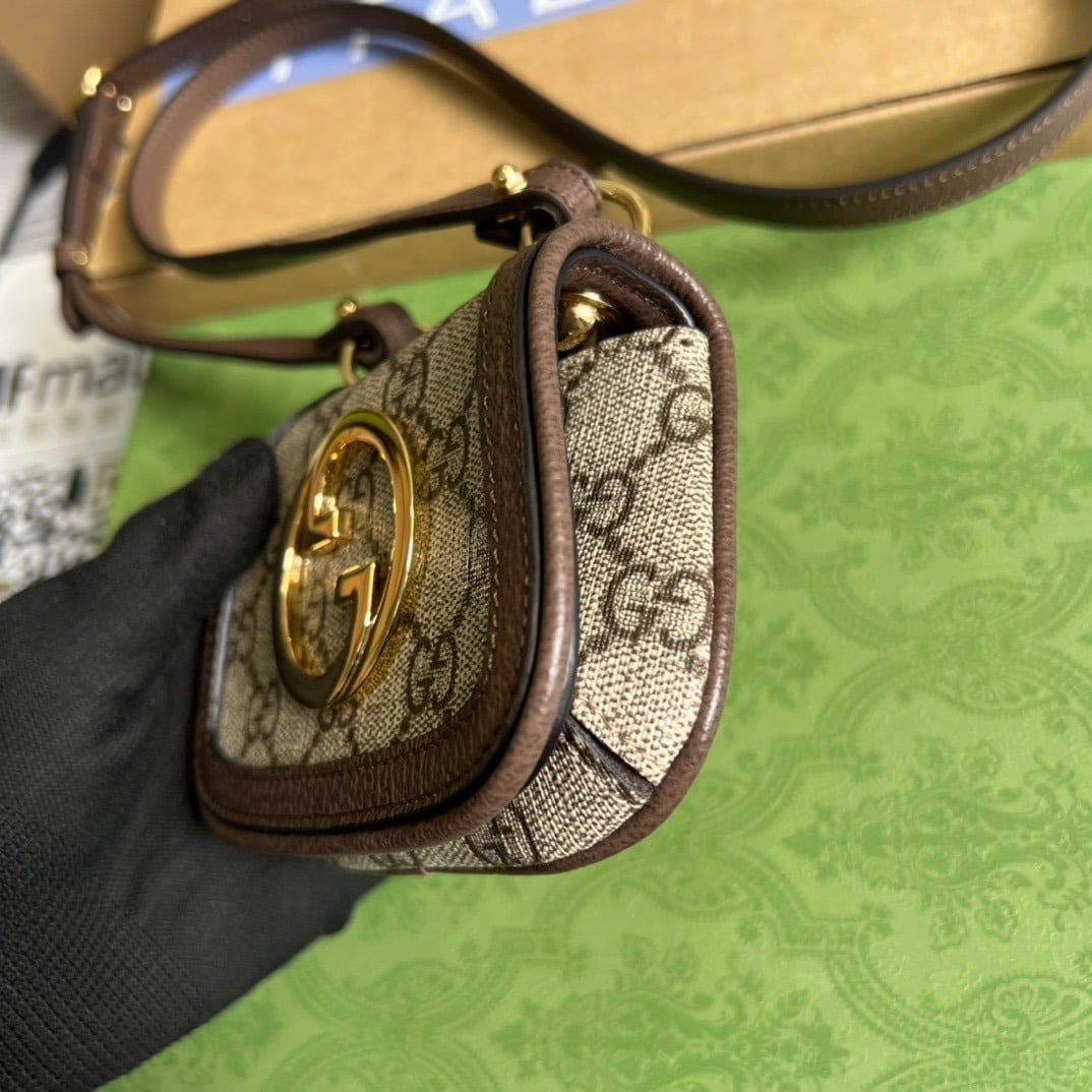 1:1 Replica Gucci Blondie Card Case Wallet Beige For Women, Women's Bags 4.5in/12cm GG 698635 K9GSG 8358 - Image 2