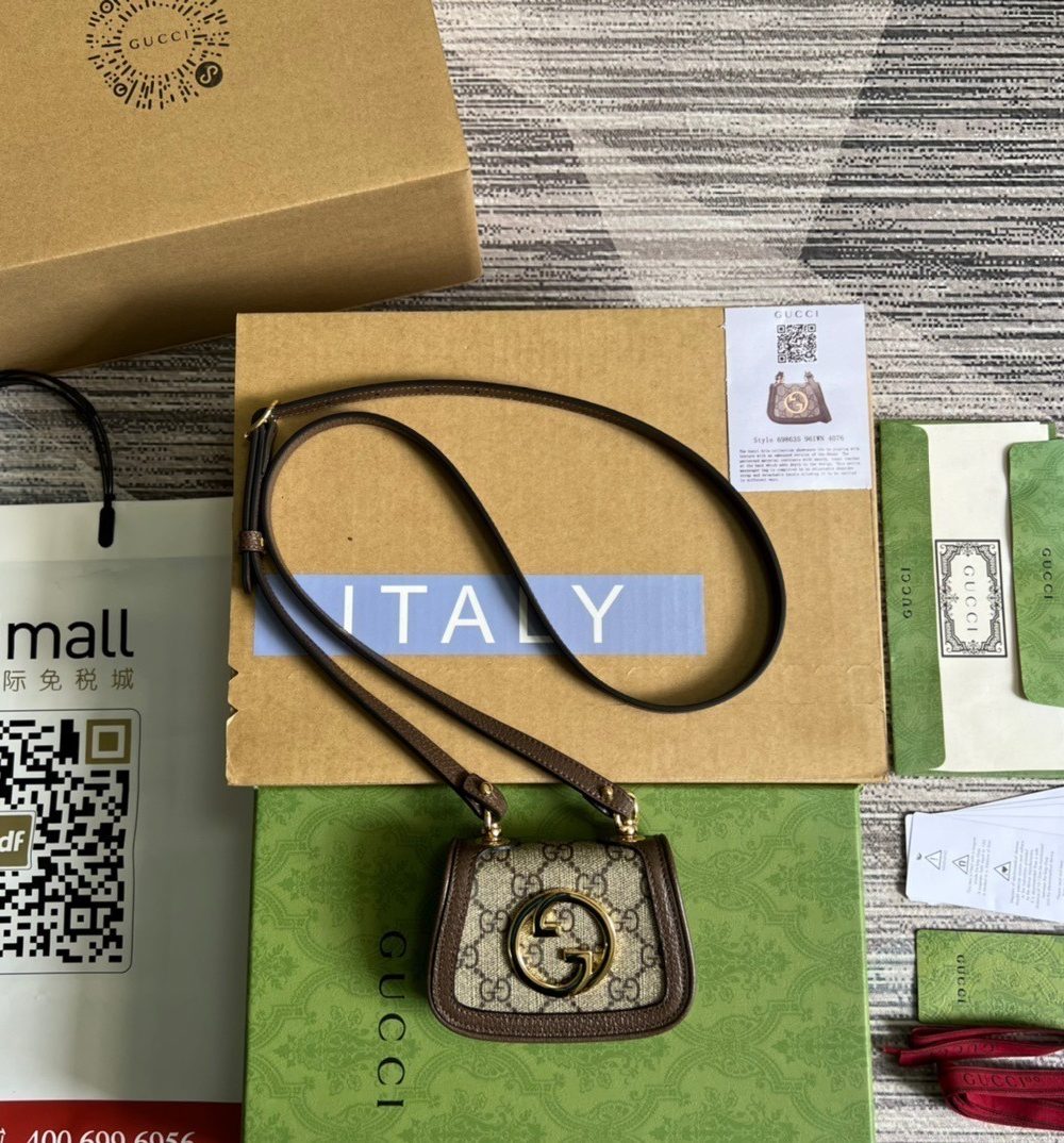 1:1 Replica Gucci Blondie Card Case Wallet Beige For Women, Women's Bags 4.5in/12cm GG 698635 K9GSG 8358