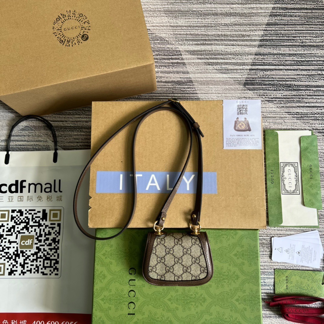 1:1 Replica Gucci Blondie Card Case Wallet Beige For Women, Women's Bags 4.5in/12cm GG 698635 K9GSG 8358 - Image 7