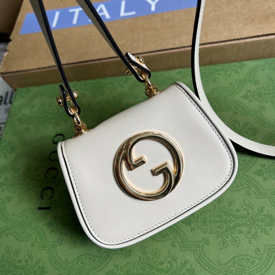 1:1 Replica Gucci Blondie Card Case Wallet White For Women, Women's Bags 4.5in/12cm GG 698635 UXX0G 9022 - Image 9