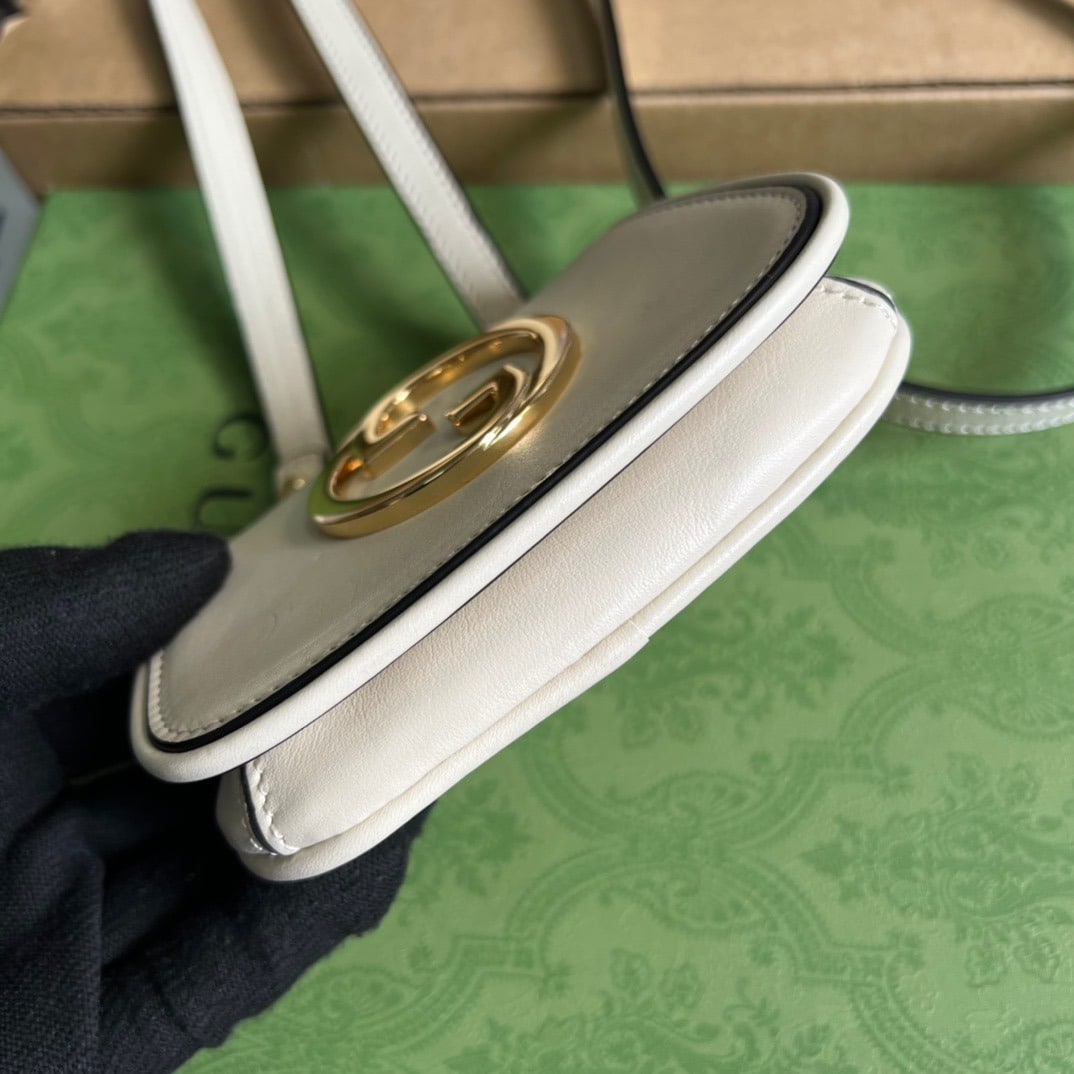 1:1 Replica Gucci Blondie Card Case Wallet White For Women, Women's Bags 4.5in/12cm GG 698635 UXX0G 9022 - Image 8