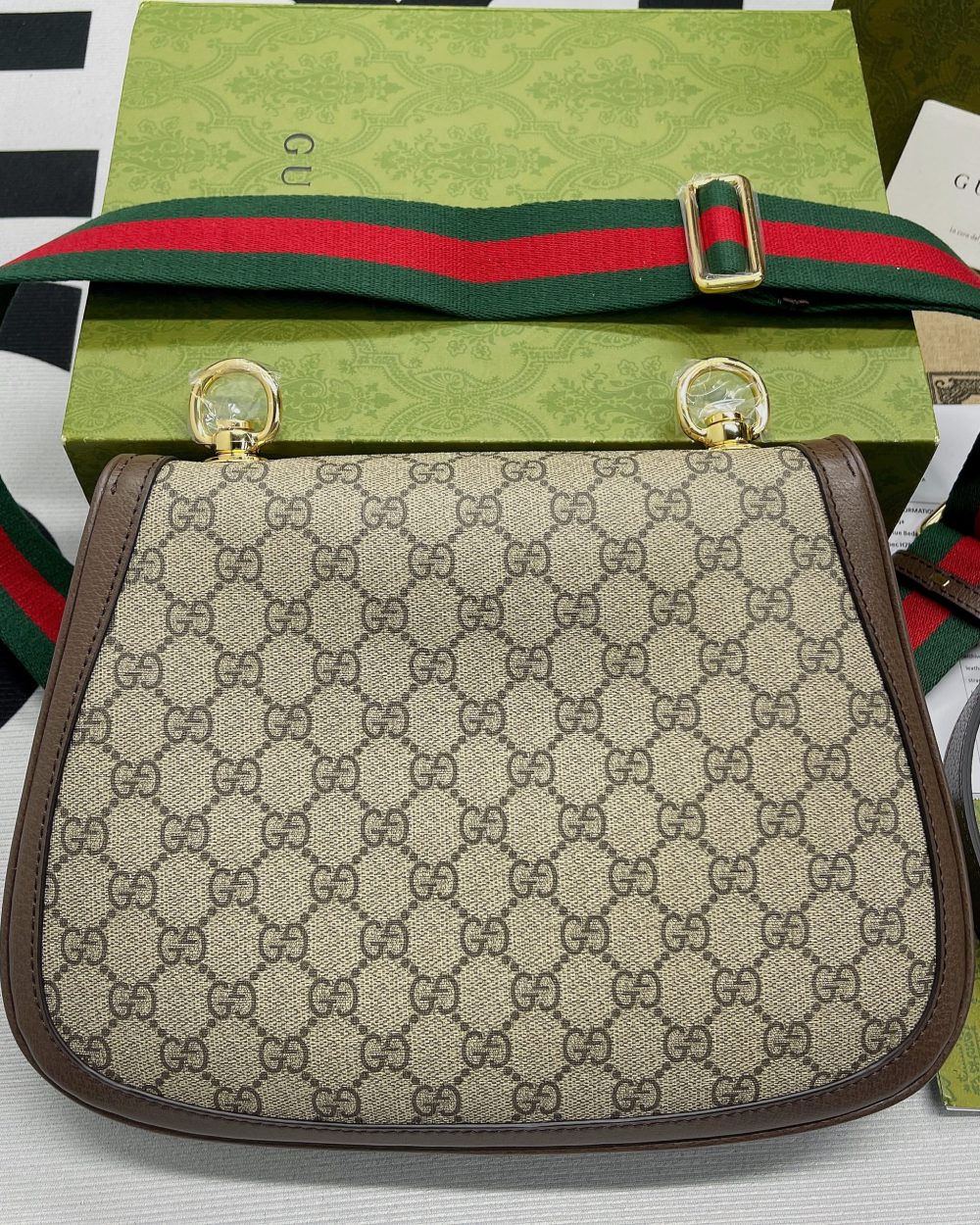 1:1 Replica Gucci Blondie Medium Shoulder Bag Beige For Women, Women's Bags 11.4in/29cm GG ‎699210 96IWG 8745