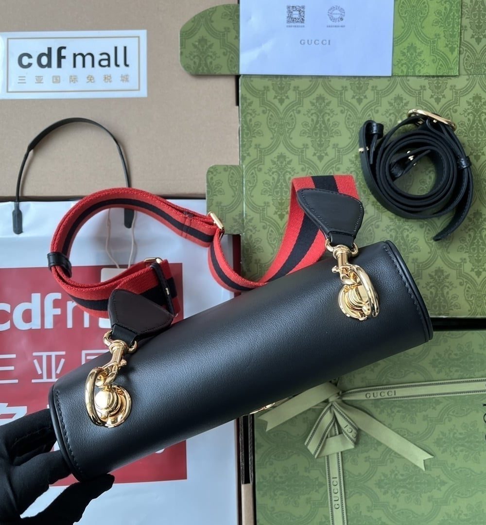 1:1 Replica Gucci Blondie Mini Bag Black For Women, Women's Bags 11.4in/29cm GG