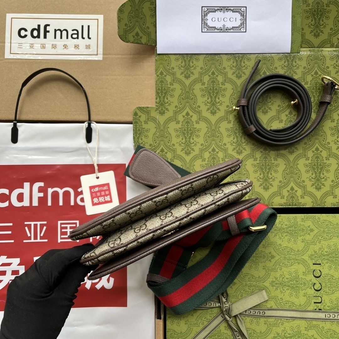 1:1 Replica Gucci Blondie Mini Bag Brown And Beige For Women, Women's Bags 8.7in/22cm GG - Image 4