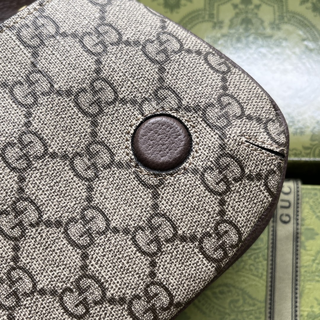 1:1 Replica Gucci Blondie Mini Bag Brown And Beige For Women, Women's Bags 8.7in/22cm GG - Image 9