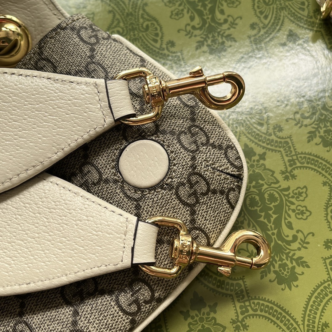 1:1 Replica Gucci Blondie Mini Bag Brown And White For Women, Women's Bags 8.7in/22cm GG - Image 5