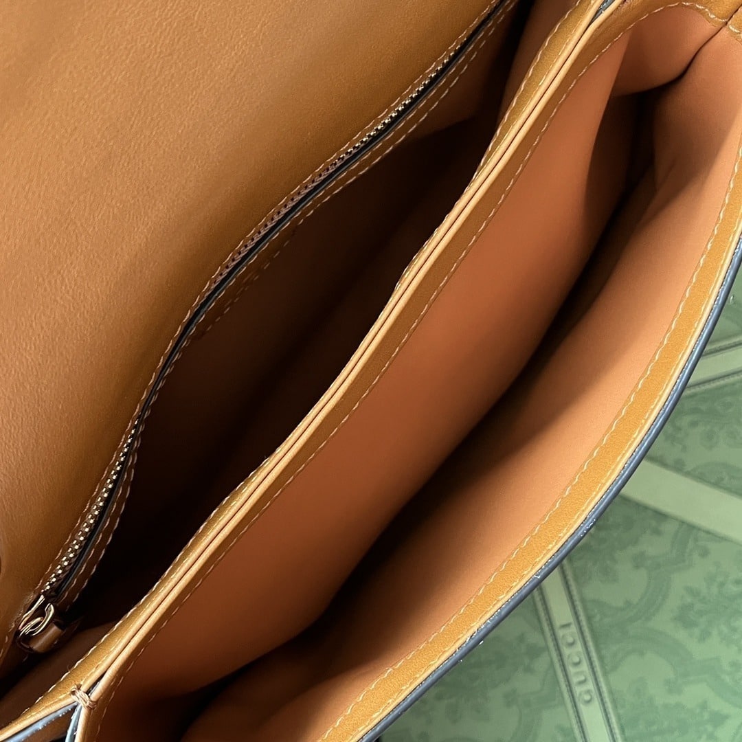 1:1 Replica Gucci Blondie Mini Bag Brown For Women, Women's Bags 11.4in/29cm GG - Image 4