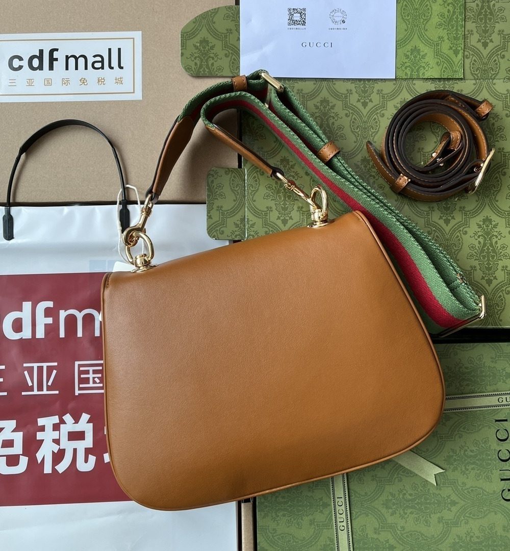 1:1 Replica Gucci Blondie Mini Bag Brown For Women, Women's Bags 11.4in/29cm GG