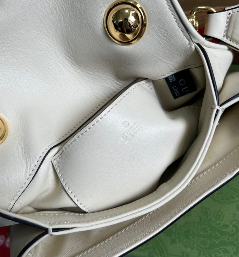 1:1 Replica Gucci Blondie Mini Bag White For Women, Women's Bags 8.7in/22cm GG‎ ‎698643 UXXAG 9161