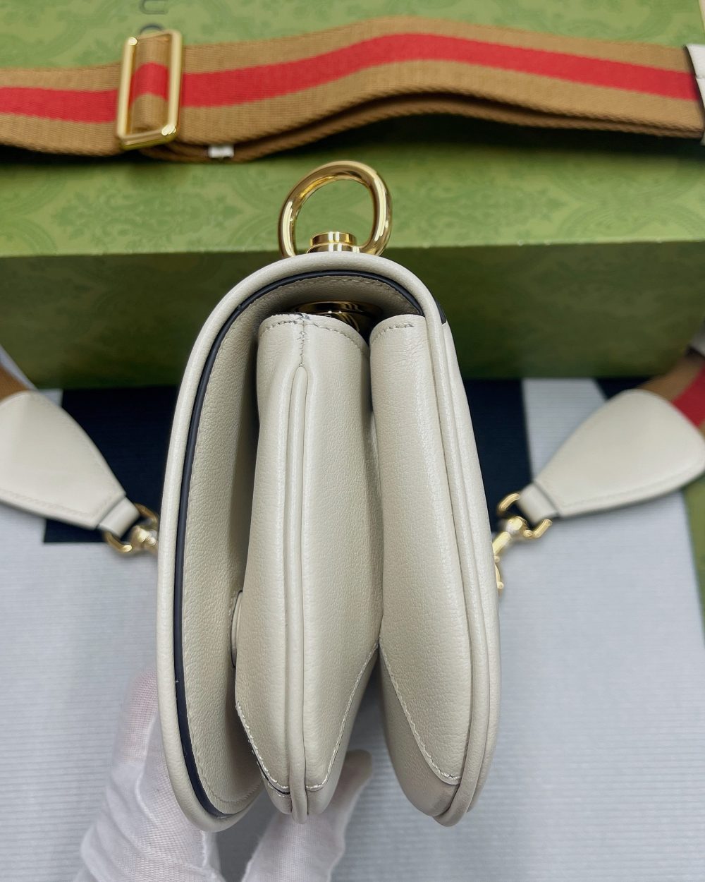 1:1 Replica Gucci Blondie Mini Bag White For Women, Women's Bags 8.7in/22cm GG‎ ‎698643 UXXAG 9161