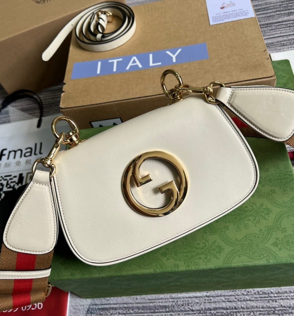 1:1 Replica Gucci Blondie Mini Bag White For Women, Women's Bags 8.7in/22cm GG‎ ‎698643 UXXAG 9161