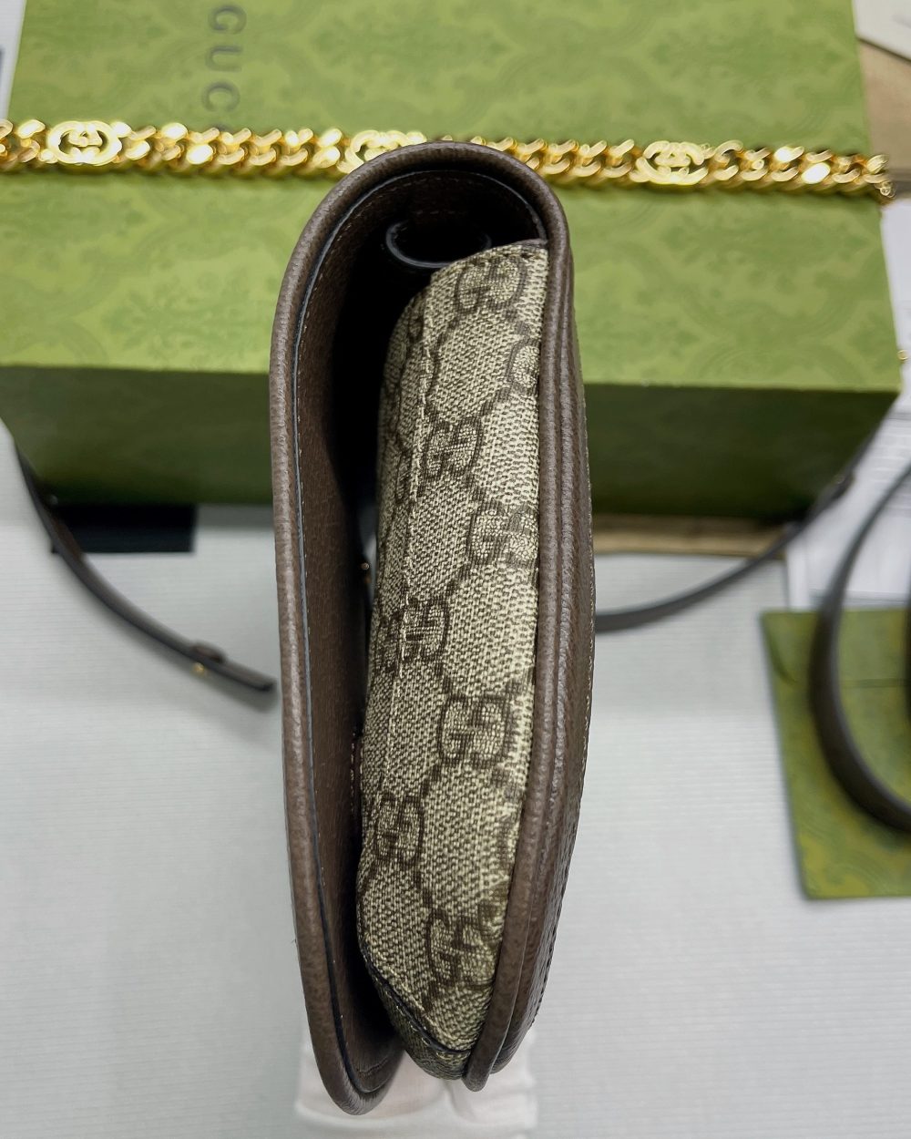 1:1 Replica Gucci Blondie Shoulder Bag Beige For Women, Women's Bags 11in/28cm GG 699268 K9GSG 8358