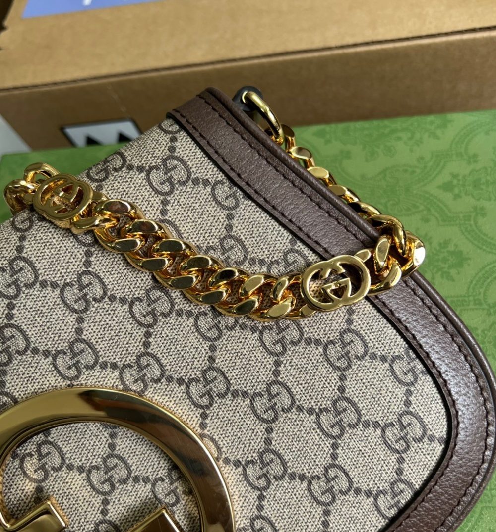 1:1 Replica Gucci Blondie Shoulder Bag Beige For Women, Women's Bags 11in/28cm GG 699268 K9GSG 8358