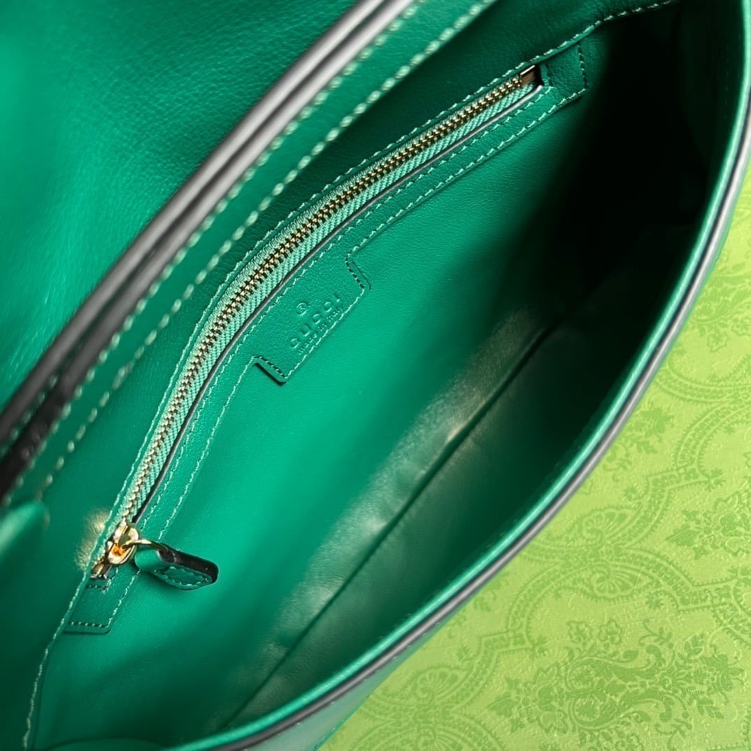 1:1 Replica Gucci Blondie Shoulder Bag Green For Women, Women's Bags 11in/28cm GG - Image 2