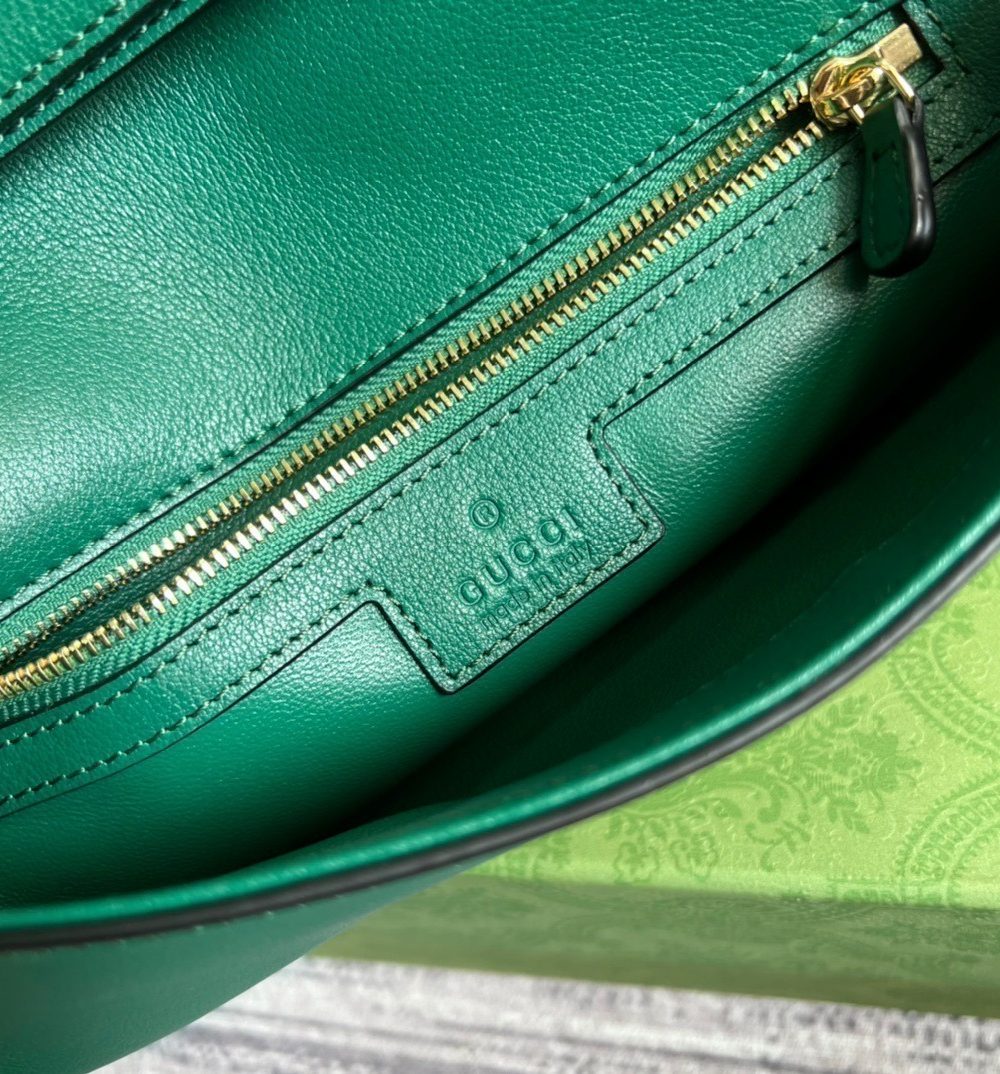 1:1 Replica Gucci Blondie Shoulder Bag Green For Women, Women's Bags 11in/28cm GG‎