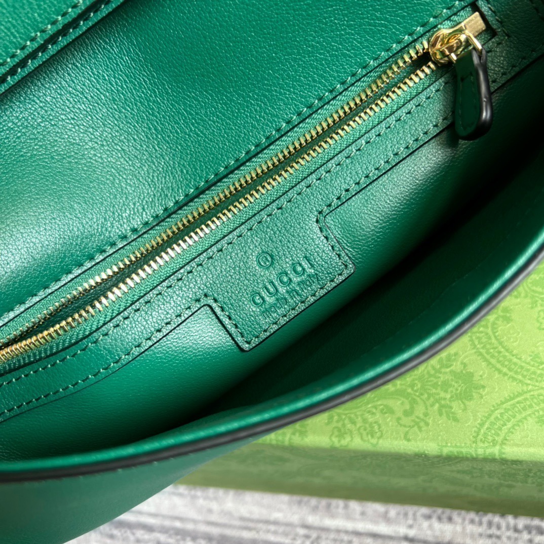 1:1 Replica Gucci Blondie Shoulder Bag Green For Women, Women's Bags 11in/28cm GG - Image 8