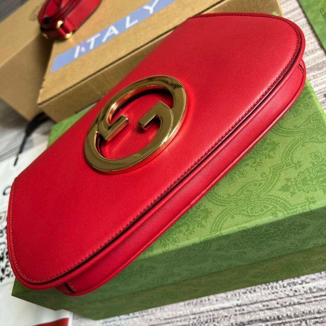 1:1 Replica Gucci Blondie Shoulder Bag Red For Women, Women's Bags 11in/28cm GG - Image 7