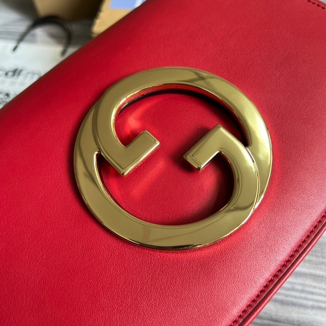 1:1 Replica Gucci Blondie Shoulder Bag Red For Women, Women's Bags 11in/28cm GG - Image 4