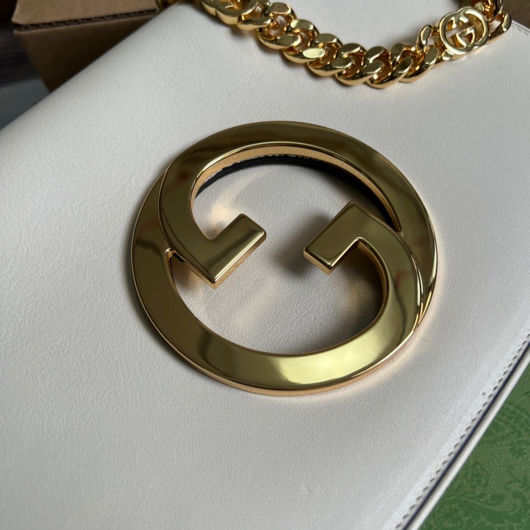 1:1 Replica Gucci Blondie Shoulder Bag White For Women, Women's Bags 11in/28cm GG 699268 UXX0G 9022 - Image 6
