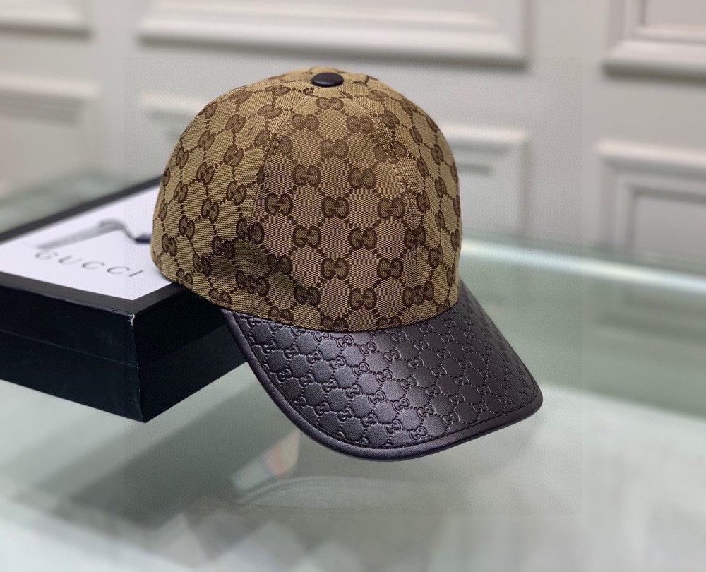 Gucci Canvas Baseball Hat Brown GG Hat