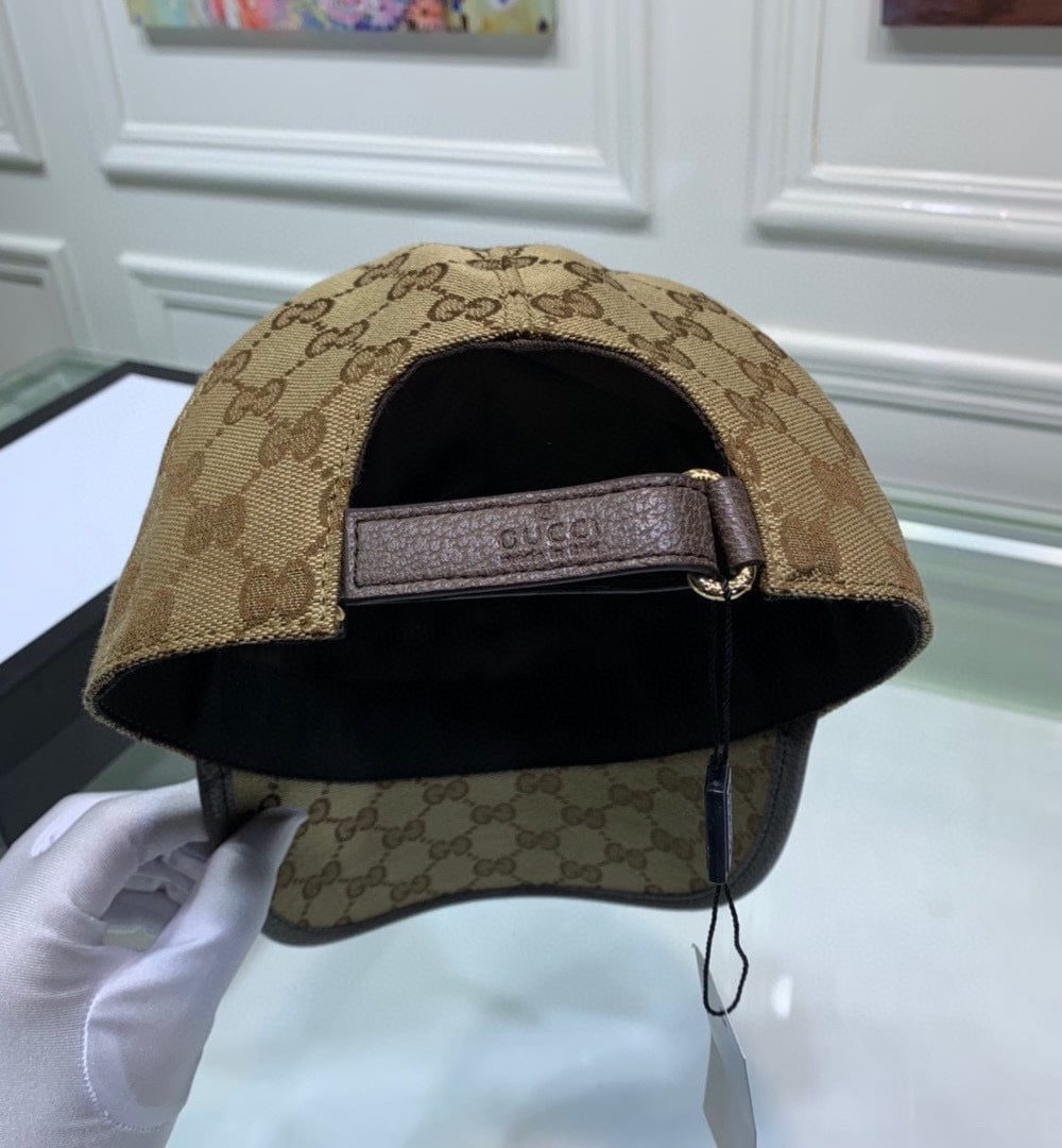 Gucci Canvas Baseball Hat Brown GG Hat
