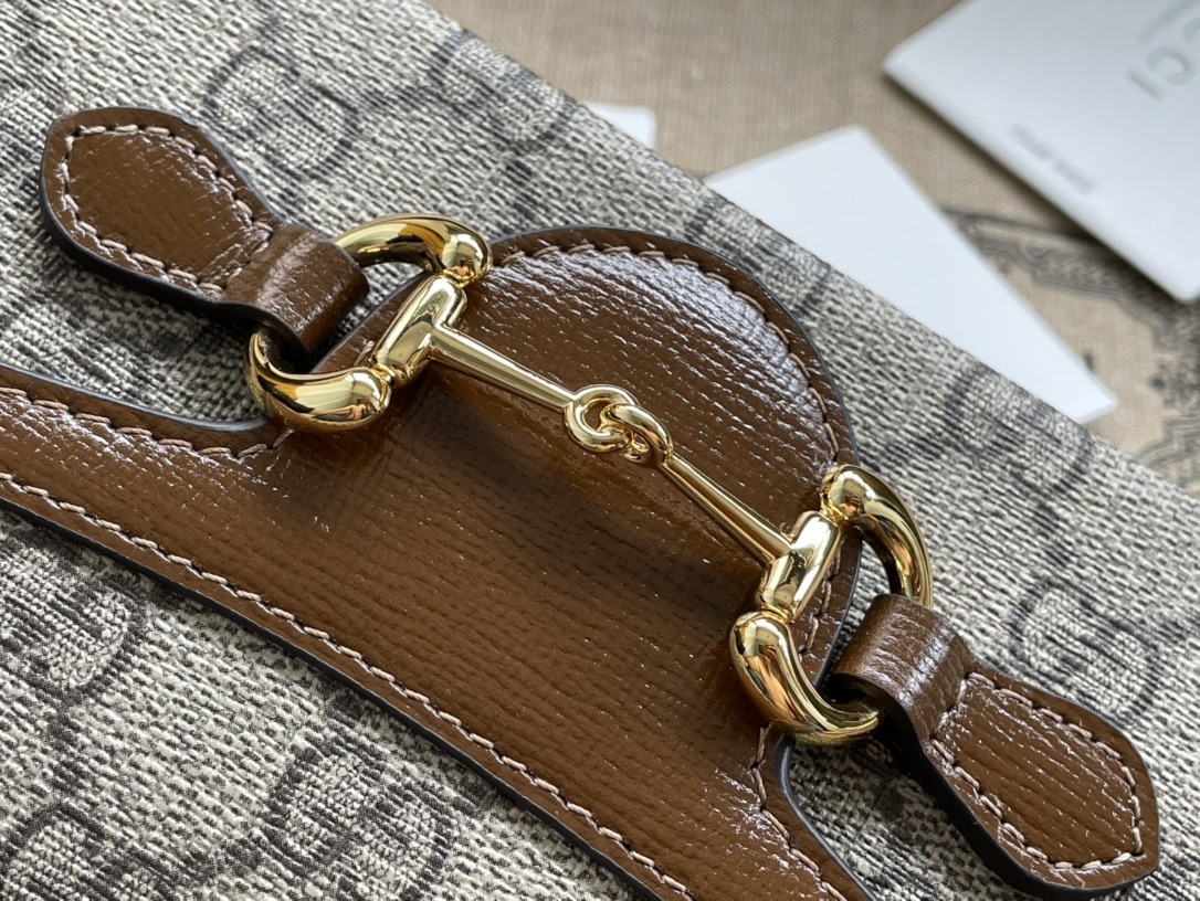 1:1 Replica Gucci Children's Horsebit 1955 Mini Bag Beige For Women, Women's Bags 7in/18cm GG 699296 92TCG 8563 - Image 5