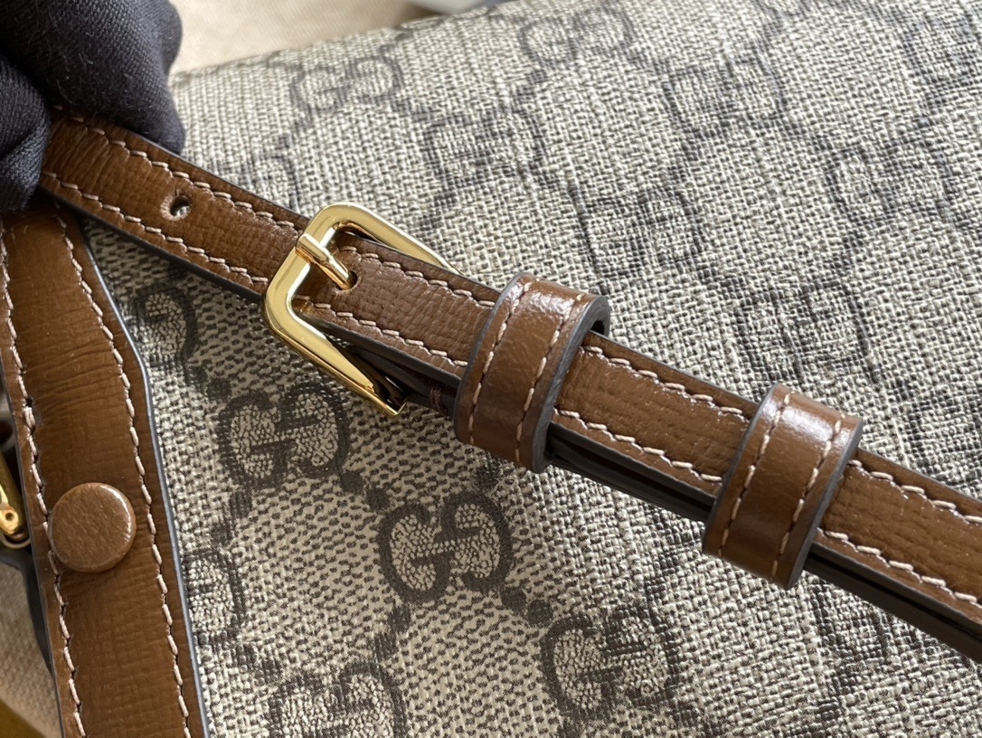 1:1 Replica Gucci Children's Horsebit 1955 Mini Bag Beige For Women, Women's Bags 7in/18cm GG 699296 92TCG 8563 - Image 3