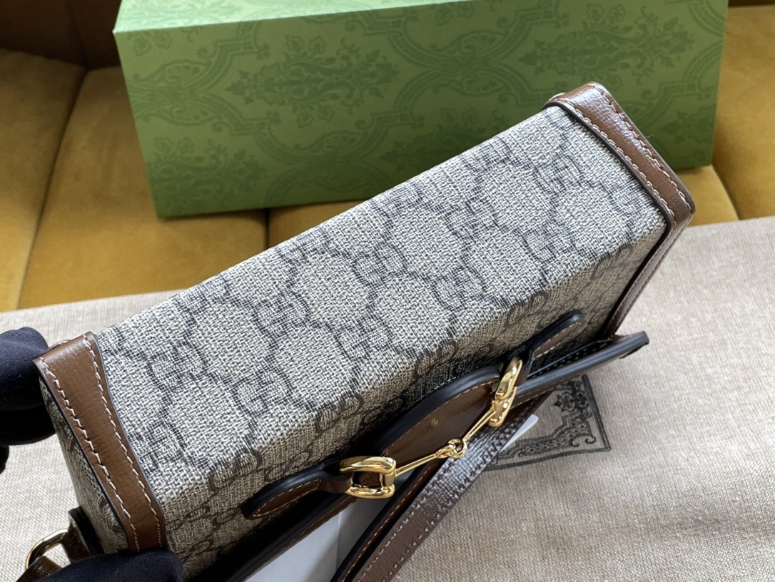 1:1 Replica Gucci Children's Horsebit 1955 Mini Bag Beige For Women, Women's Bags 7in/18cm GG 699296 92TCG 8563 - Image 4