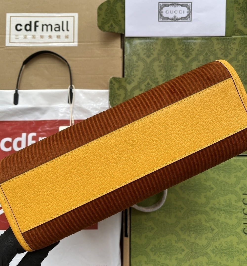 1:1 Replica Gucci Children's Mushroom Tote Bag Brown For Women, Women's Bags 11.2in/28.5cm GG‎ ‎705042 2S8HN 2886