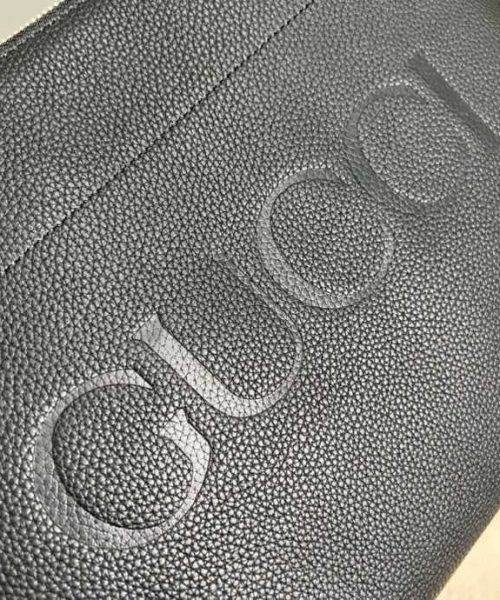 1:1 Replica Gucci Clutch With Gucci Logo Black For Men 12in/31cm  GG