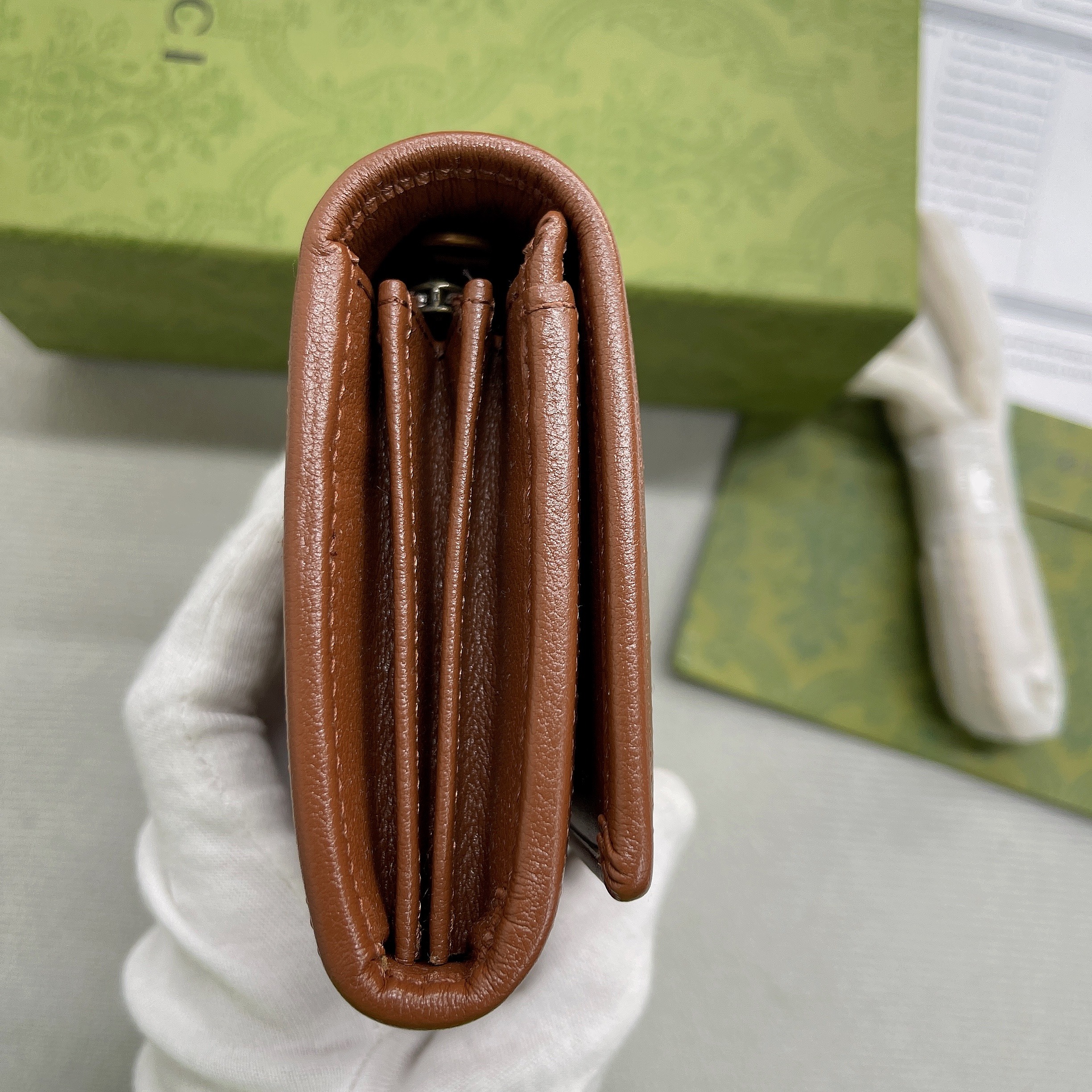 1:1 Replica Gucci Diana Chain Wallet With Bamboo Red For Women, Women's Bags 7.4in/19cm GG - Image 6