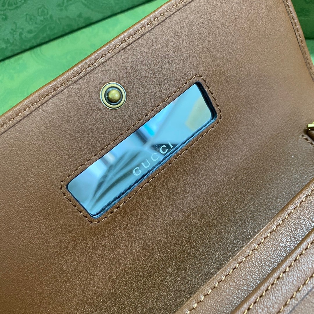 1:1 Replica Gucci Diana Chain Wallet With Bamboo Red For Women, Women's Bags 7.4in/19cm GG - Image 9