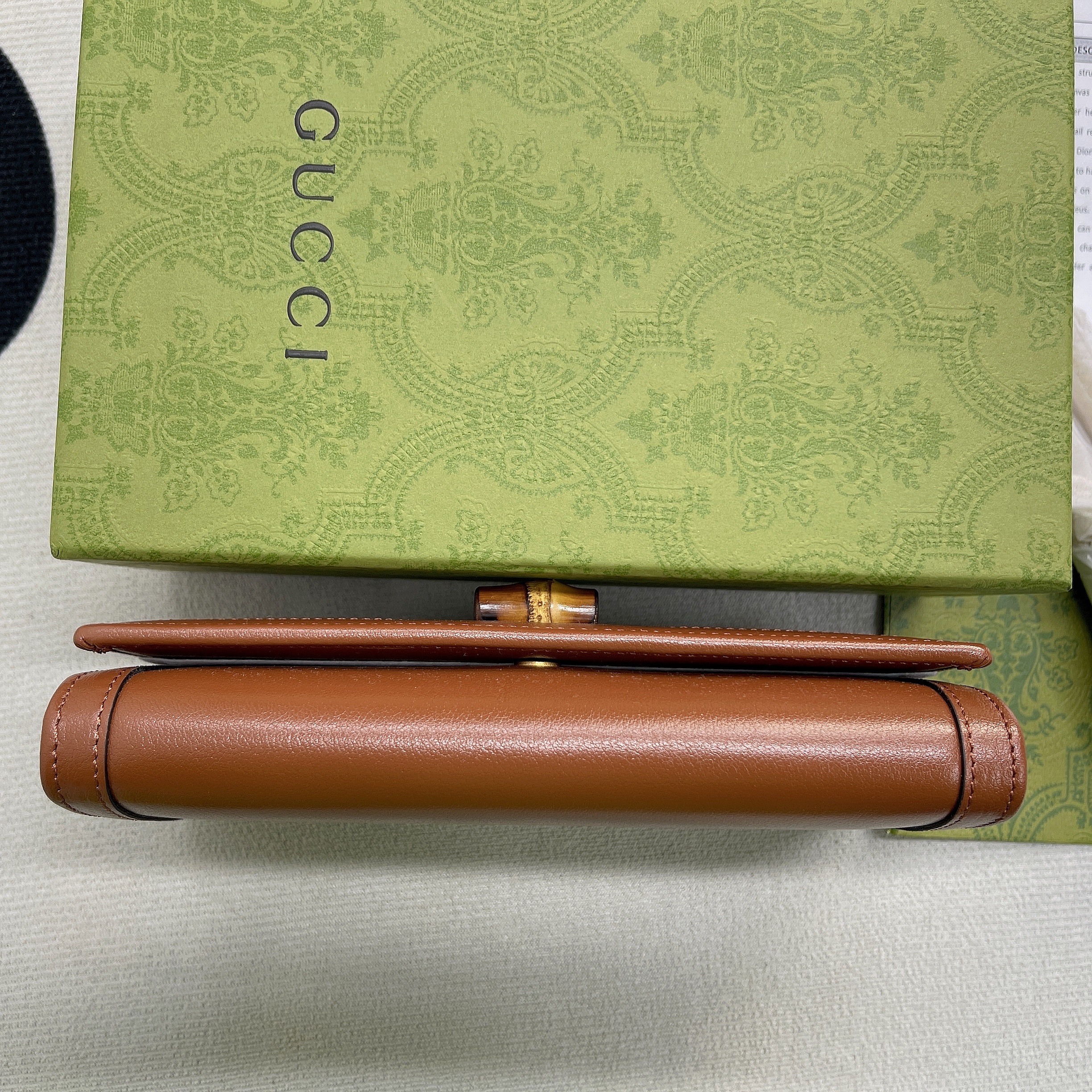 1:1 Replica Gucci Diana Chain Wallet With Bamboo Red For Women, Women's Bags 7.4in/19cm GG - Image 5