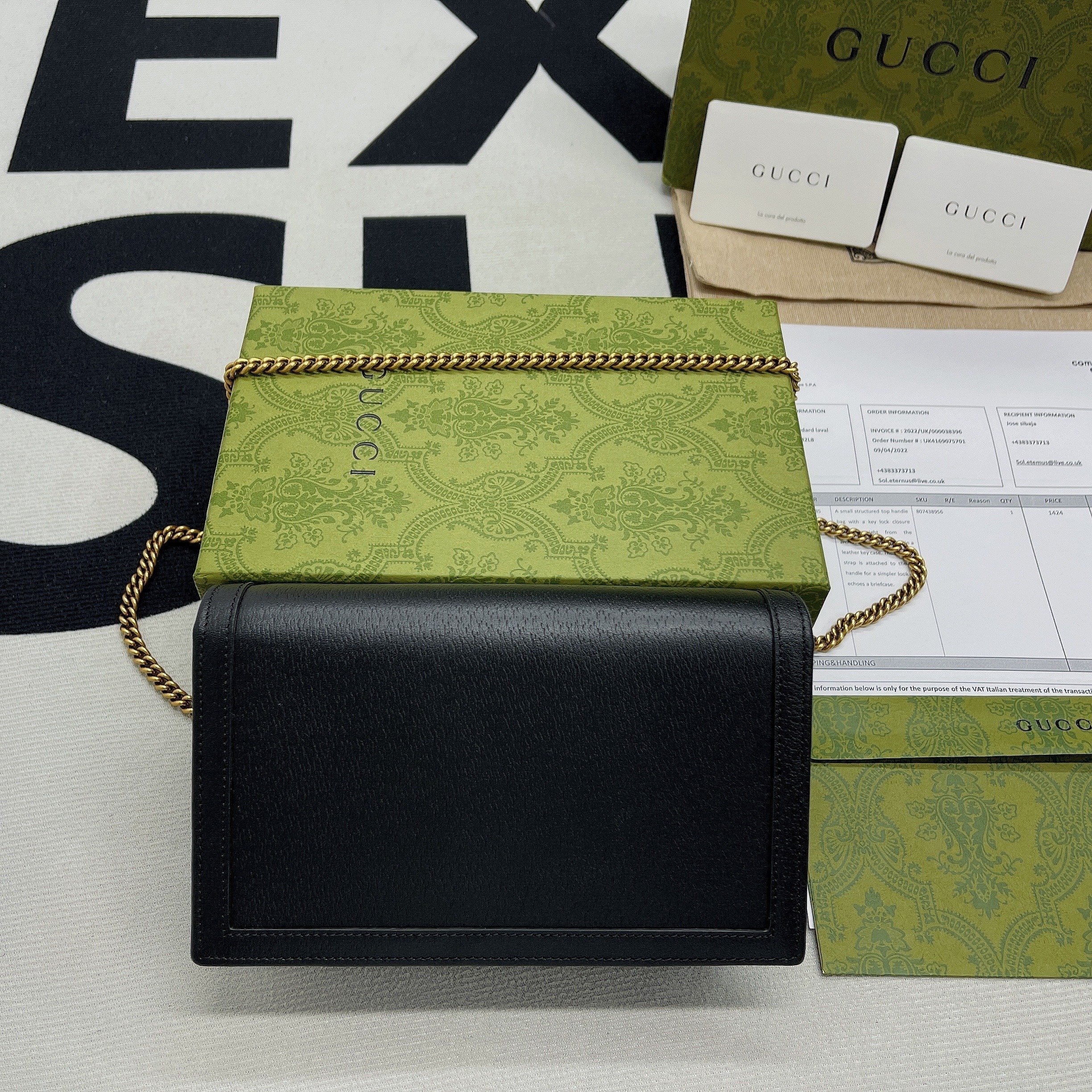 1:1 Replica Gucci Diana Mini Bag With Bamboo Black For Women, Women's Bags 7.5in/19cm GG 696817 DJ20T 1000 - Image 13