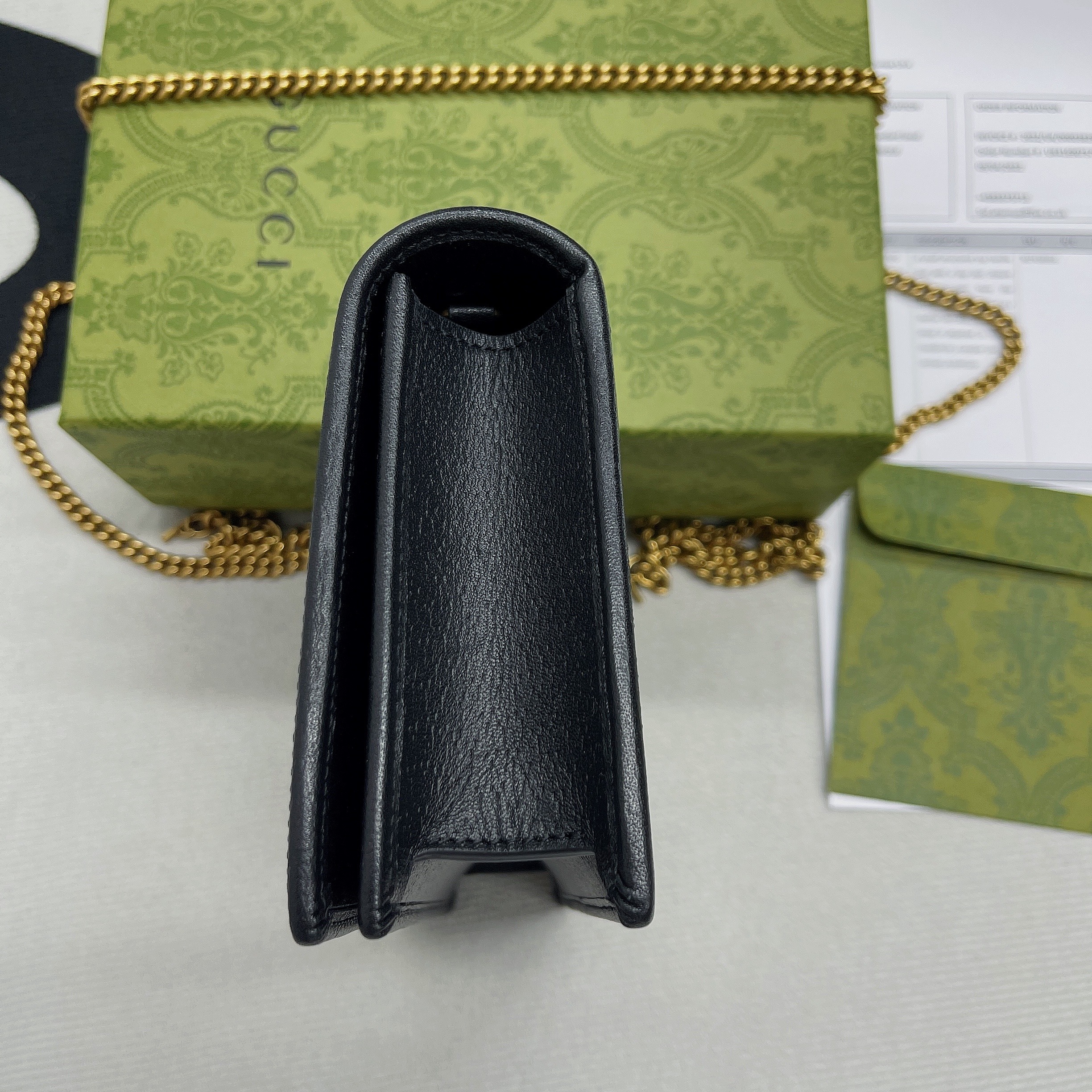 1:1 Replica Gucci Diana Mini Bag With Bamboo Black For Women, Women's Bags 7.5in/19cm GG 696817 DJ20T 1000 - Image 8