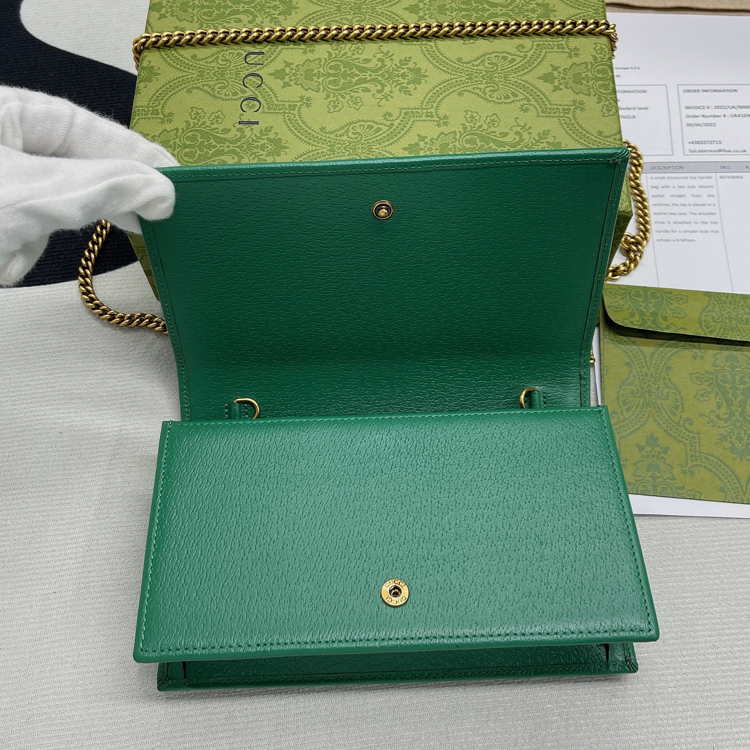 1:1 Replica Gucci Diana Mini Bag With Bamboo Green For Women, Women's Bags 7.5in/19cm GG 696817 DJ20T 3120 - Image 12