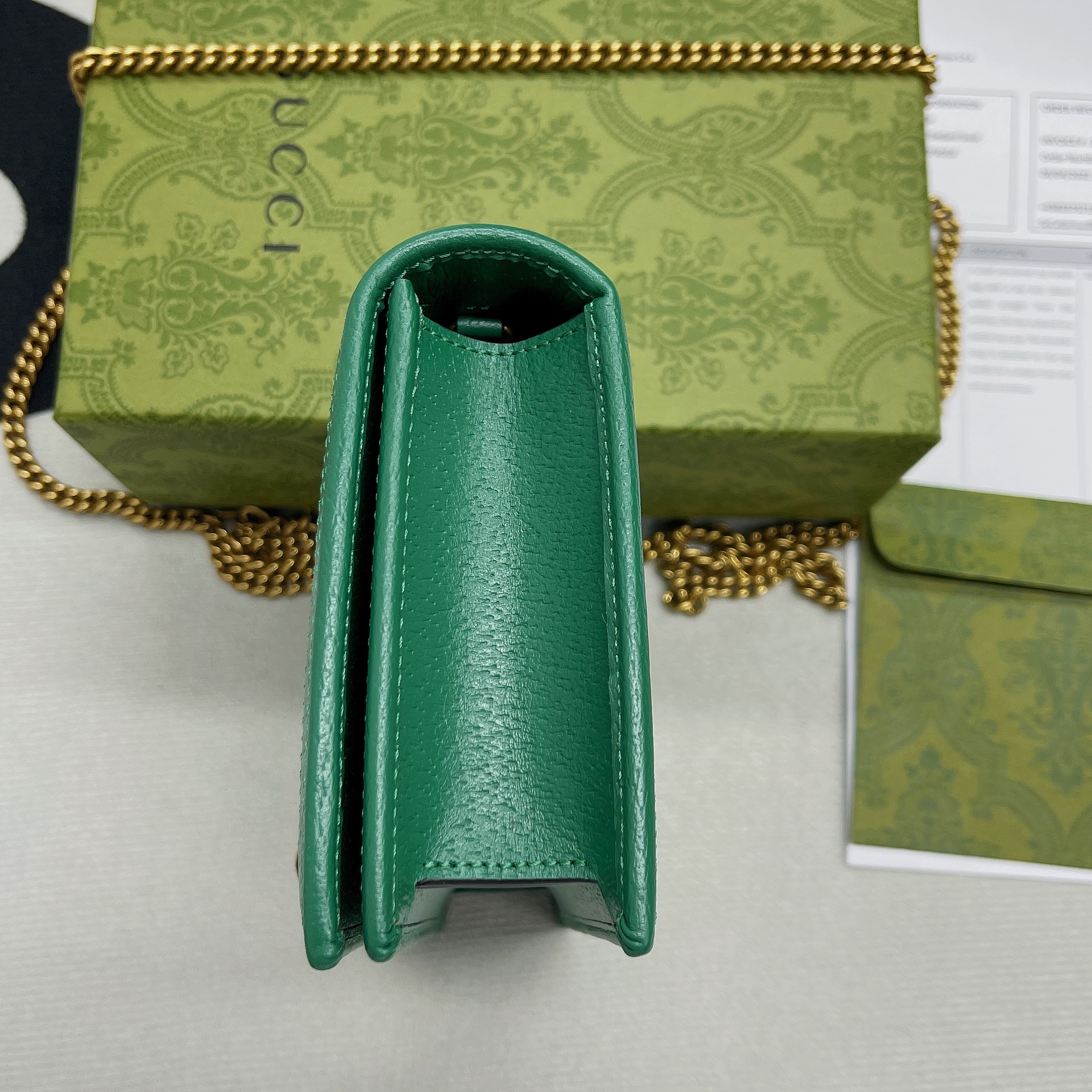 1:1 Replica Gucci Diana Mini Bag With Bamboo Green For Women, Women's Bags 7.5in/19cm GG 696817 DJ20T 3120 - Image 3