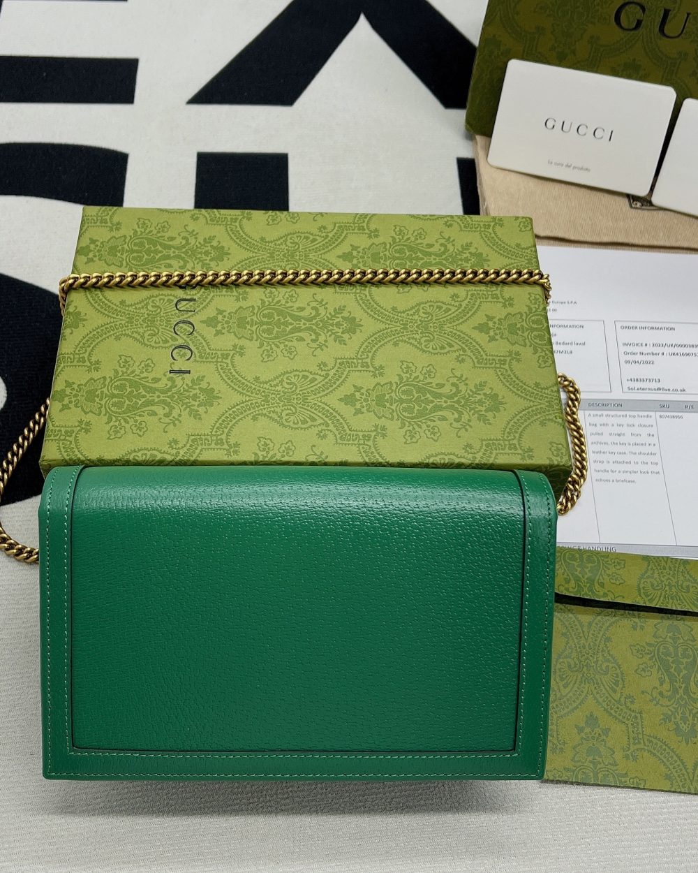 1:1 Replica Gucci Diana Mini Bag With Bamboo Green For Women, Women's Bags 7.5in/19cm GG ‎696817 DJ20T 3120