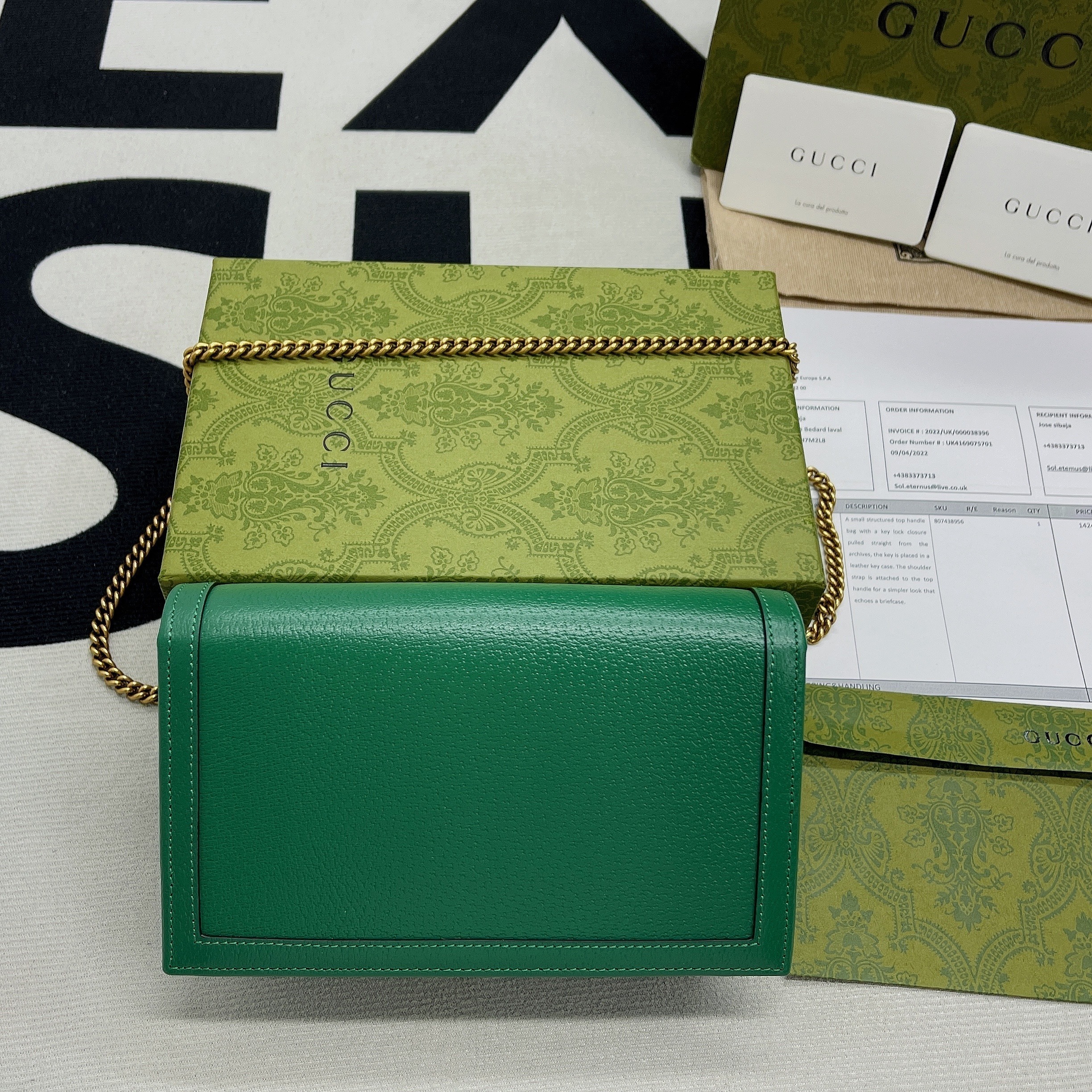 1:1 Replica Gucci Diana Mini Bag With Bamboo Green For Women, Women's Bags 7.5in/19cm GG 696817 DJ20T 3120 - Image 11