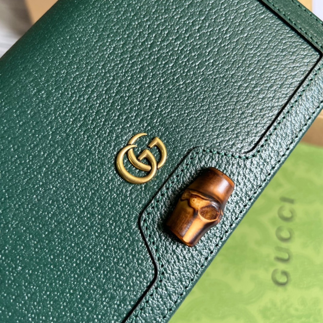 1:1 Replica Gucci Diana Mini Bag With Bamboo Green For Women, Women's Bags 7.5in/19cm GG 696817 DJ20T 3120 - Image 14