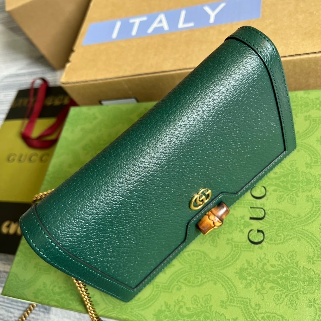 1:1 Replica Gucci Diana Mini Bag With Bamboo Green For Women, Women's Bags 7.5in/19cm GG 696817 DJ20T 3120 - Image 2