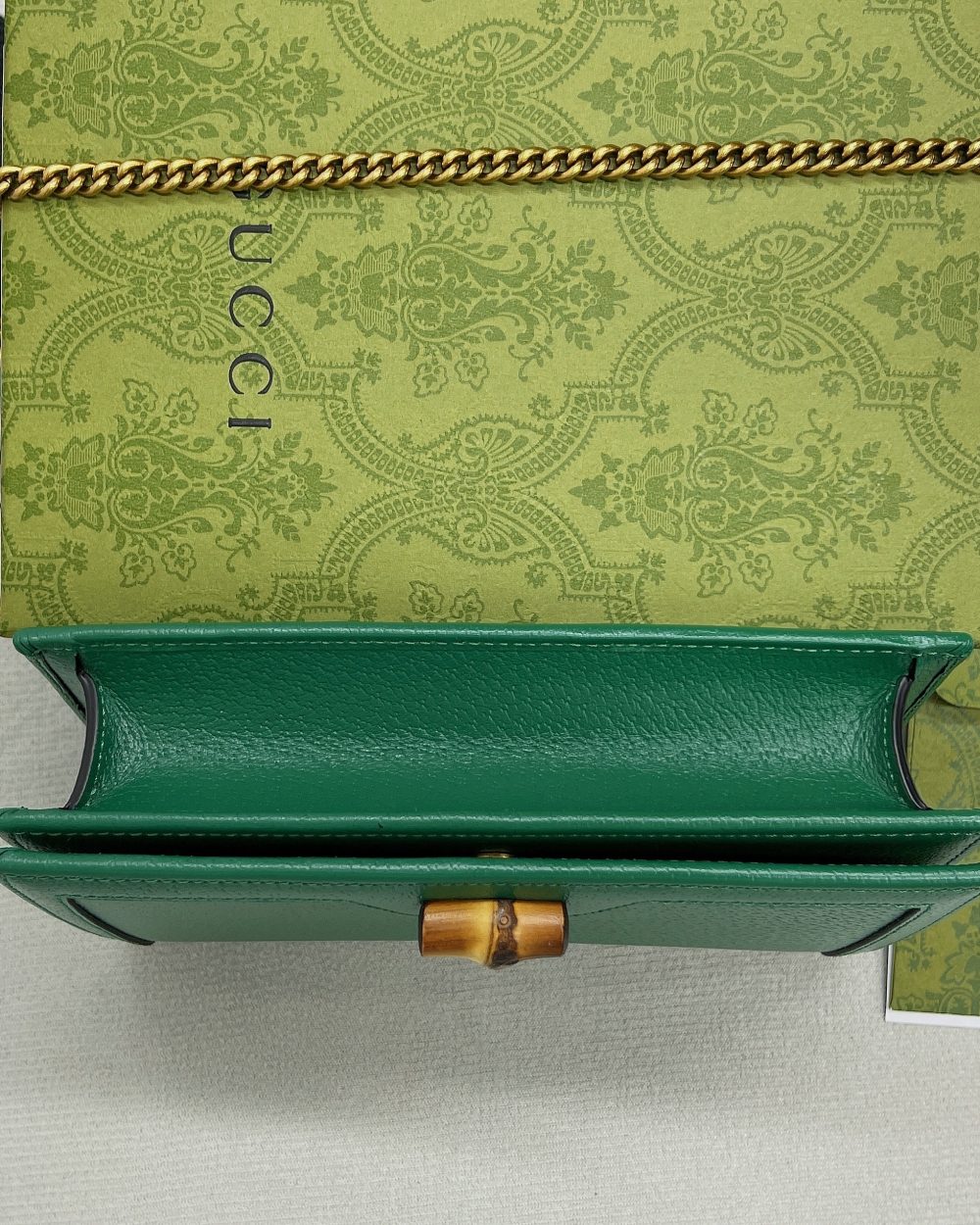 1:1 Replica Gucci Diana Mini Bag With Bamboo Green For Women, Women's Bags 7.5in/19cm GG ‎696817 DJ20T 3120