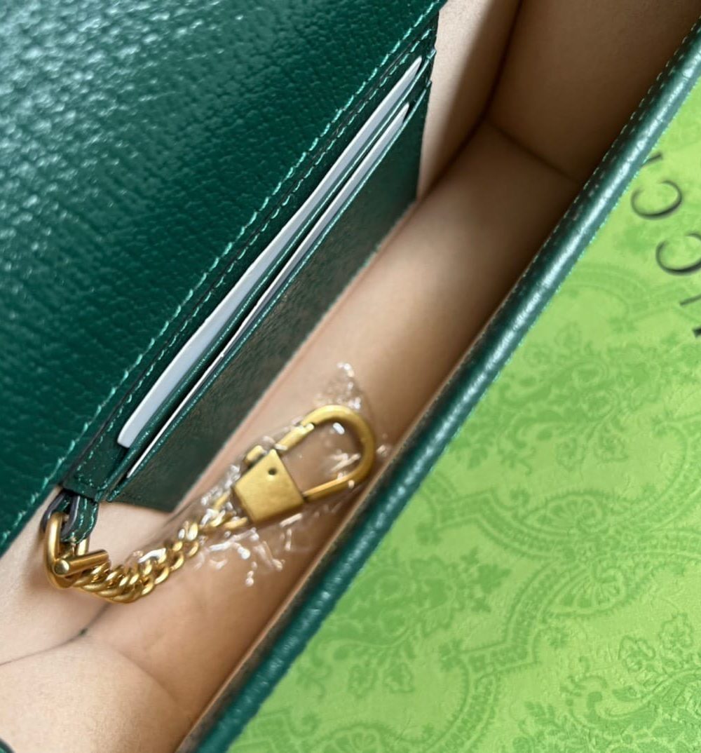 1:1 Replica Gucci Diana Mini Bag With Bamboo Green For Women, Women's Bags 7.5in/19cm GG ‎696817 DJ20T 3120