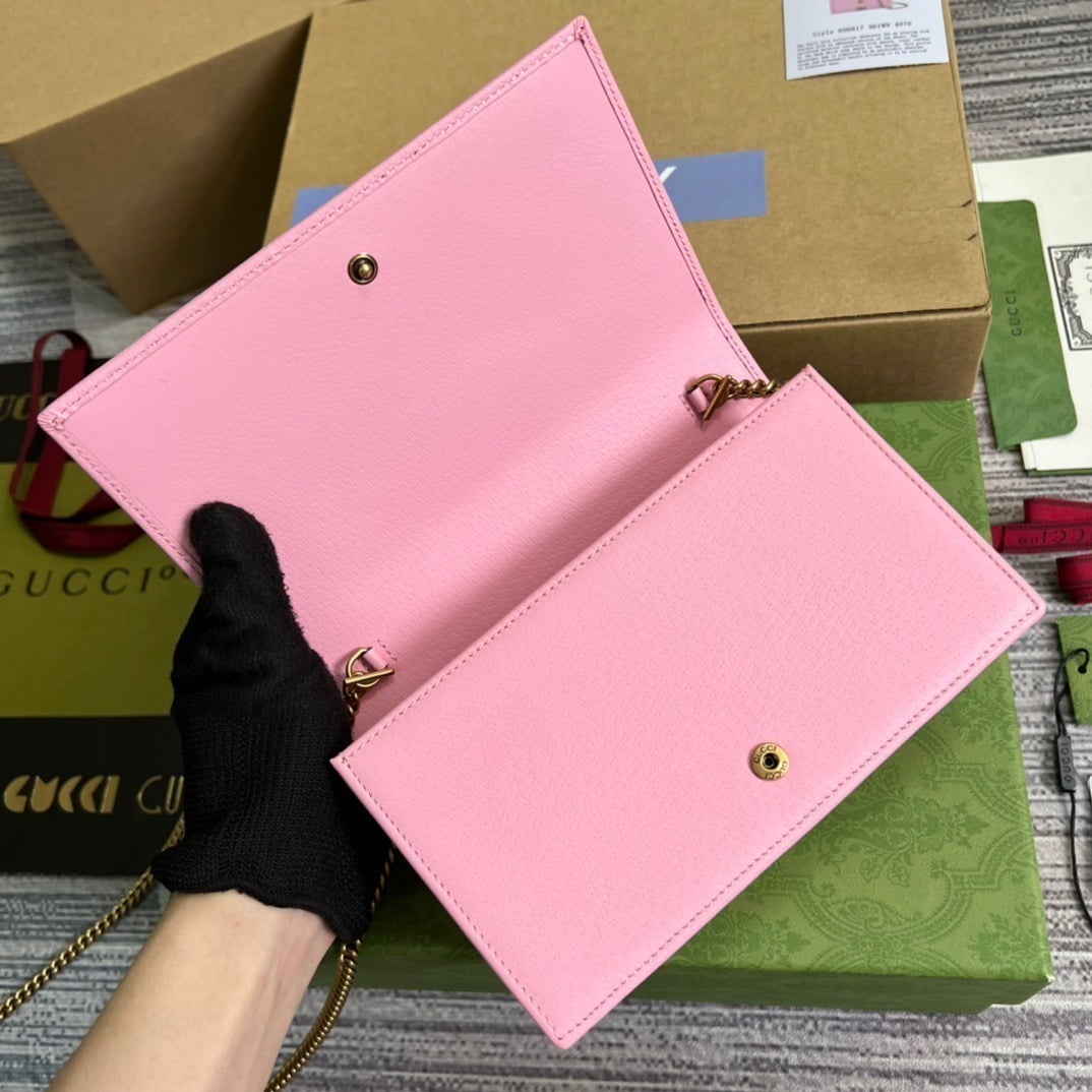 1:1 Replica Gucci Diana Mini Bag With Bamboo Pink For Women, Women's Bags 7.5in/19cm GG 696817 DJ20T 5815 - Image 8