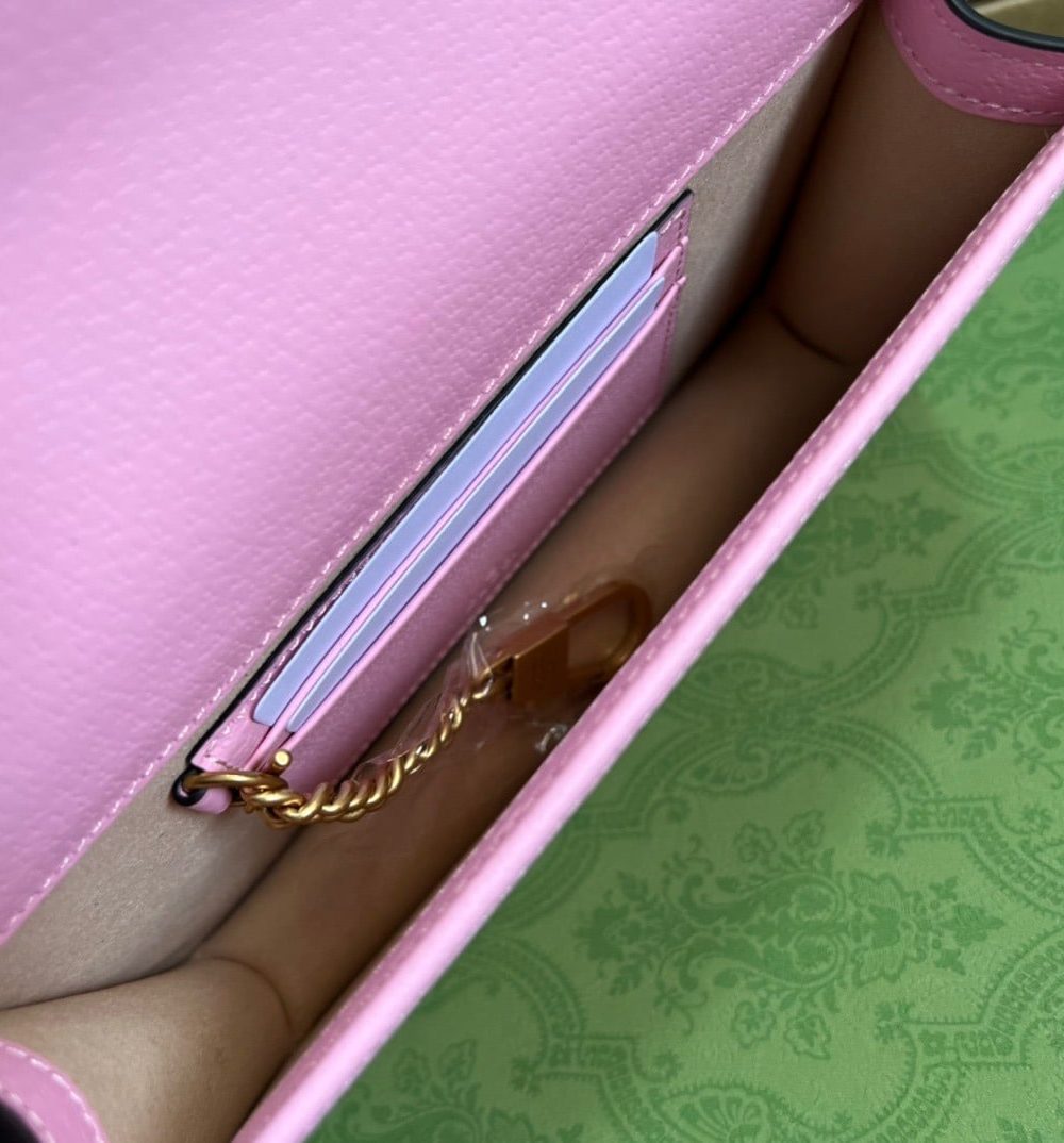1:1 Replica Gucci Diana Mini Bag With Bamboo Pink For Women, Women's Bags 7.5in/19cm GG 696817 DJ20T 5815