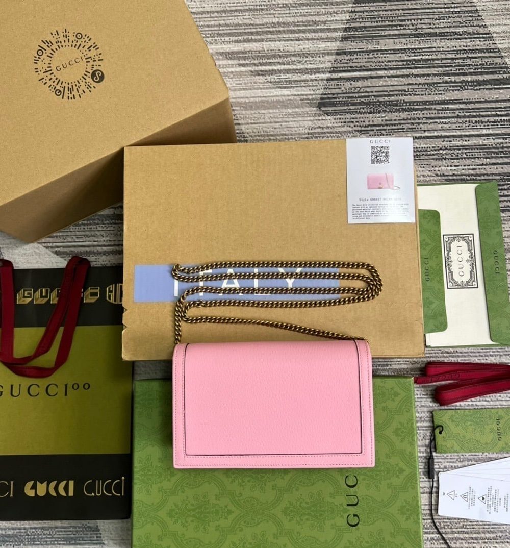 1:1 Replica Gucci Diana Mini Bag With Bamboo Pink For Women, Women's Bags 7.5in/19cm GG 696817 DJ20T 5815